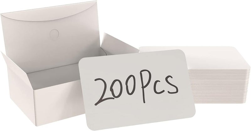 BallHull 200pc Blank Business & Note Card, Kraft Paper, White - Image 1